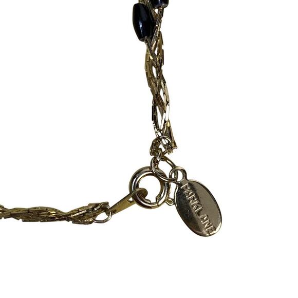 Park Lane Gold 3 Strand Braided Chain w Black Beads Necklace & Bracelet Set - Picture 5 of 5